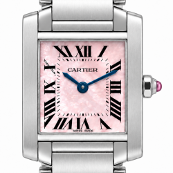 Cartier Tank Française Small W51027Q4 MOP Pink Dial Watch